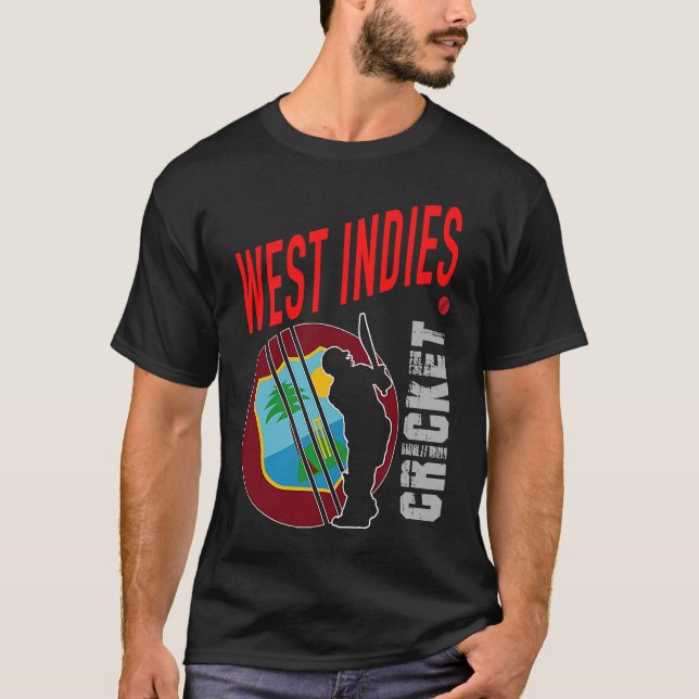 I Love Cricket World Team Tops T Shirt (Framsida)