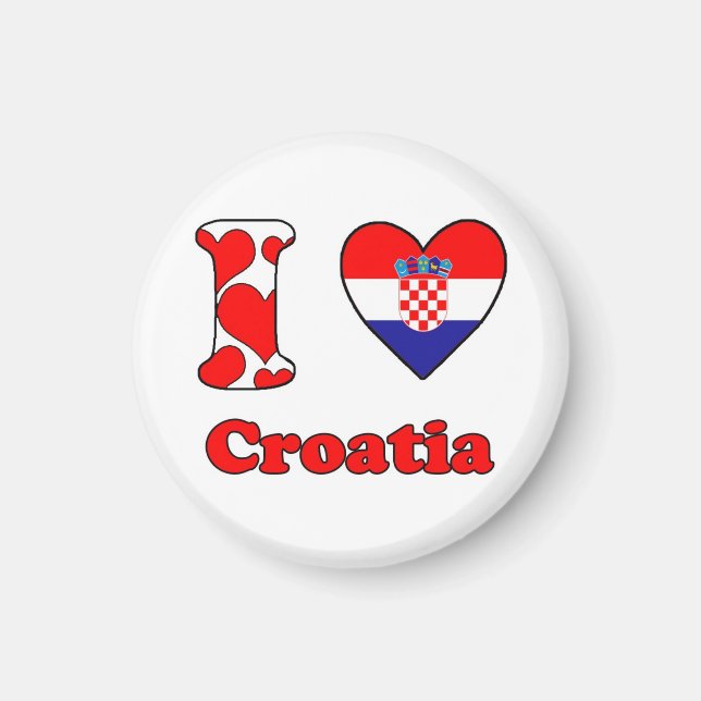 I love Croatia magnet (Framsidan)