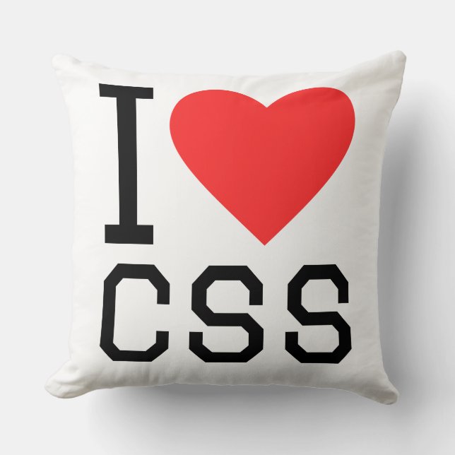 I love css kudde (Framsida)
