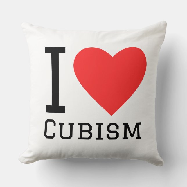 I love cubism kudde (Framsida)