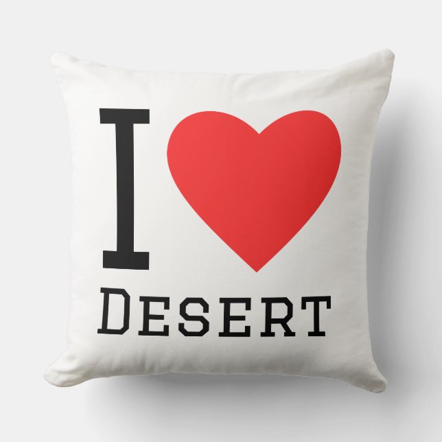 I love desert kudde (Framsida)