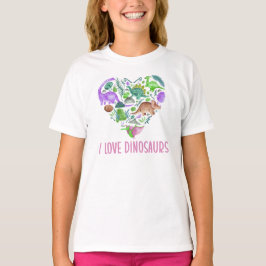 I Love Dinosaurs, Dinosaur Heart Valentine T Shirt