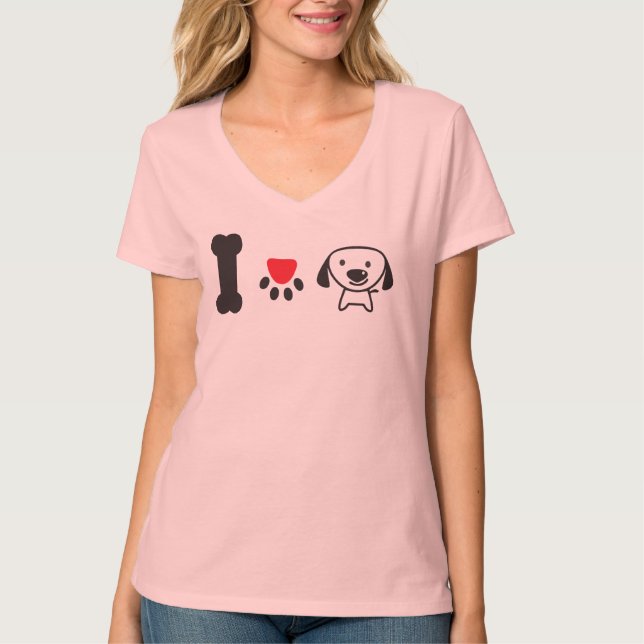 I LOVE DOG T-SHIRT (Framsida)