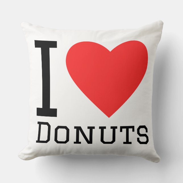 I love donuts  kudde (Framsida)