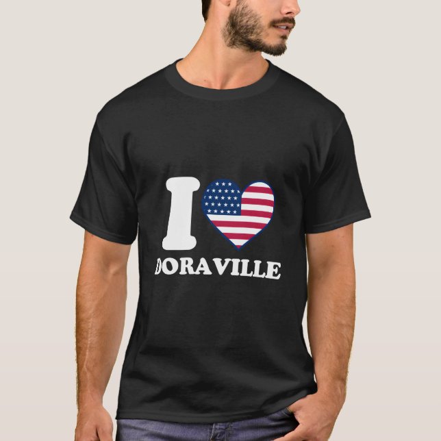 I Love Doraville I He Doraville T Shirt (Framsida)