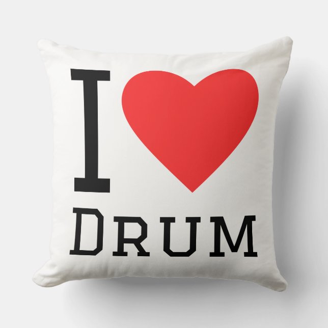i love drum kudde (Framsida)