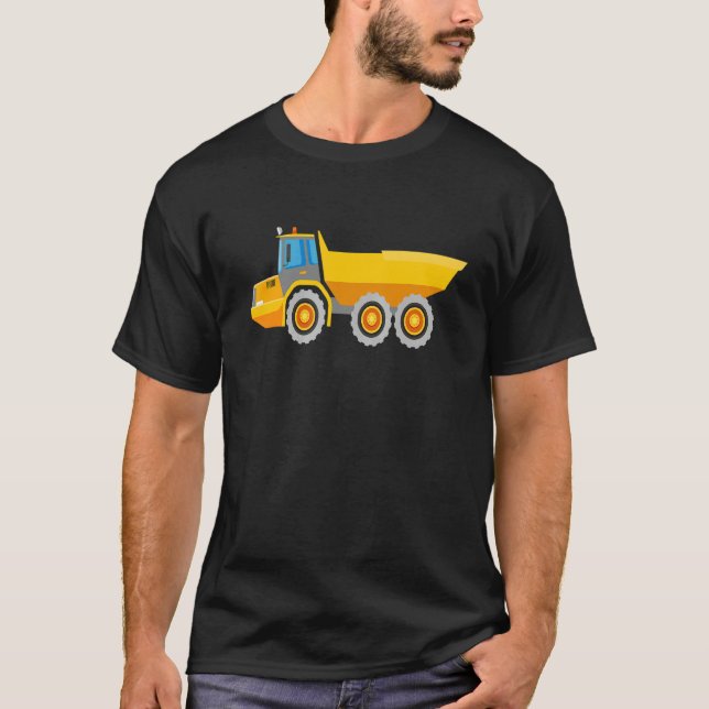 I Love Dump Truck  Dump Construction Truck for Men T Shirt (Framsida)