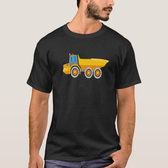I Love Dump Truck Dump Construction Truck for Men  T Shirt (Framsida)