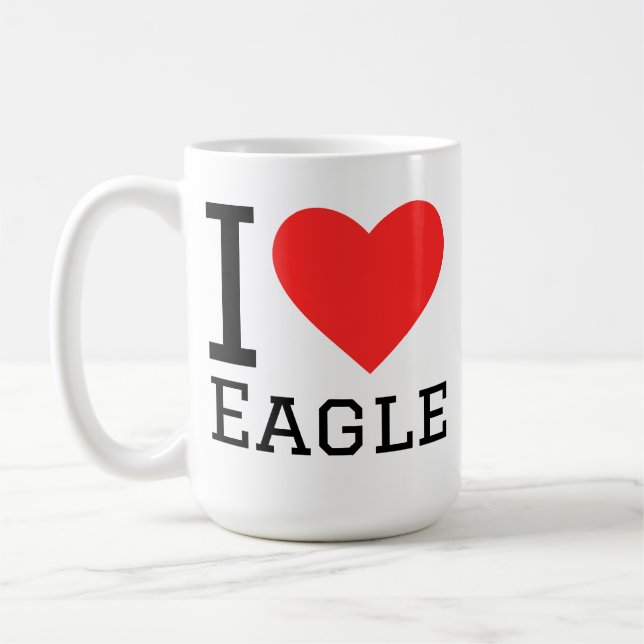 I love eagle kaffemugg (Vänster)