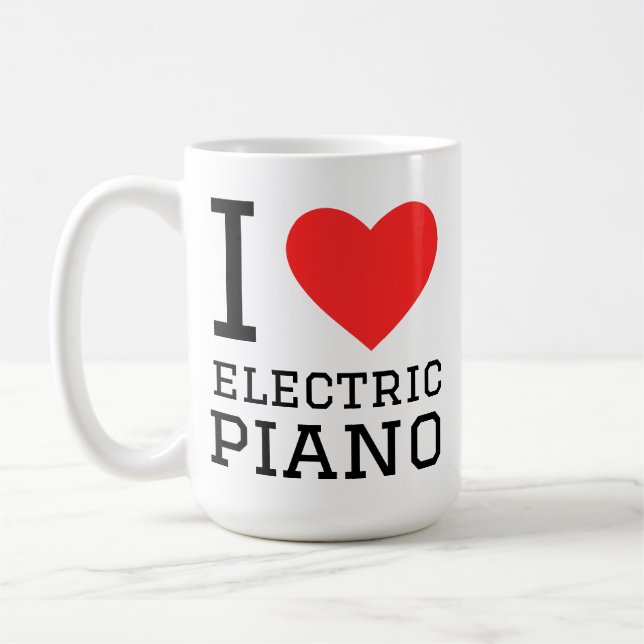 I love electric piano kaffemugg (Vänster)