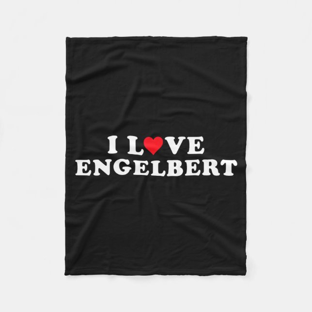 I Love Engelbert Girlfriend &amp; Boyfriend Engelb Fleecefilt (Framsidan)