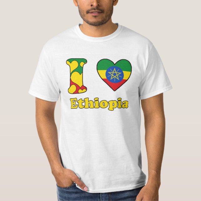 I love Ethiopia Tee Shirt (Framsida)