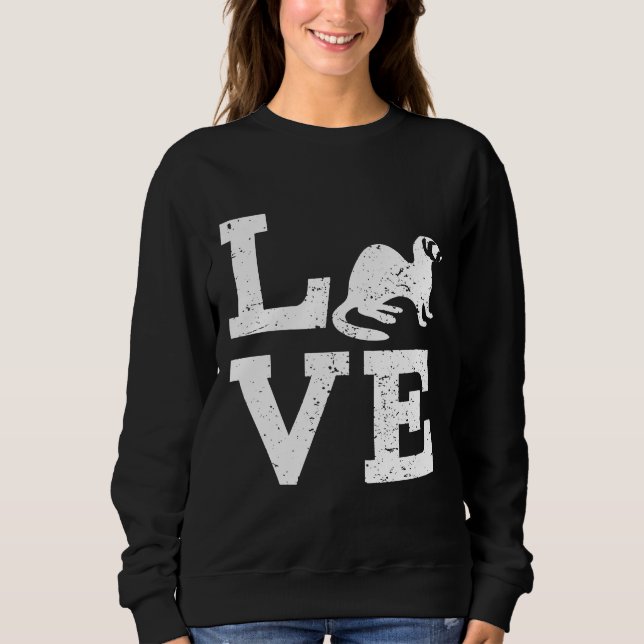 I Love Ferrets T Shirt (Framsida)