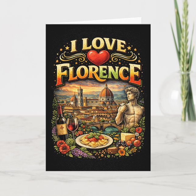 I Love Florence Helgkort (Framsida)