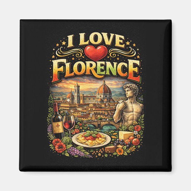 I Love Florence Magnet (Framsidan)