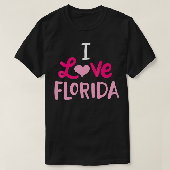 I Love Florida  T Shirt (Design framsida)