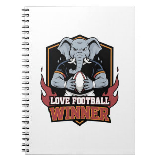 I love football anteckningsbok