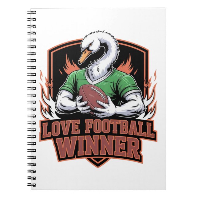 I love football  anteckningsbok (Framsidan)