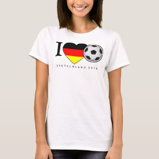 I Love Football Deutschland 2010 Fussball Tee Shirt
