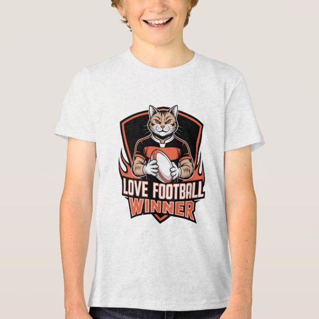 I love football  t shirt (Framsida)