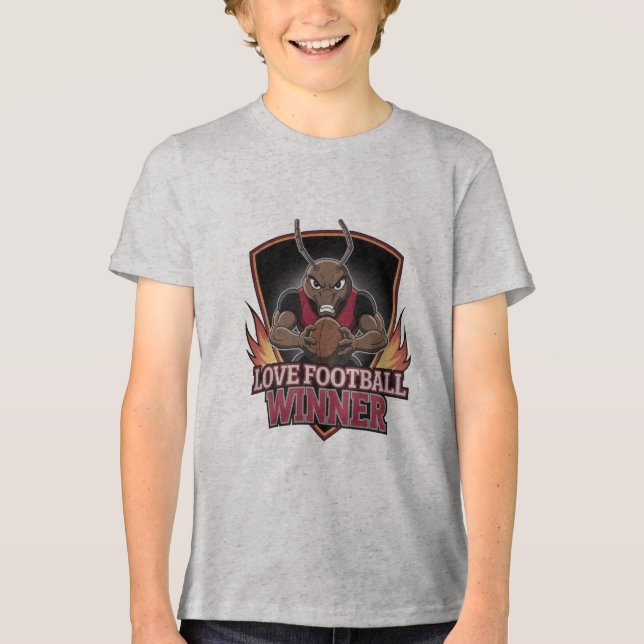 I love football  t shirt (Framsida)