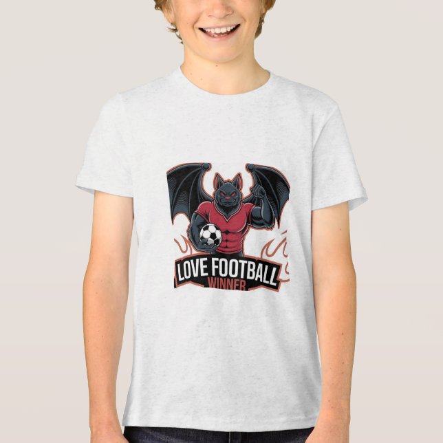 I love football  t shirt (Framsida)