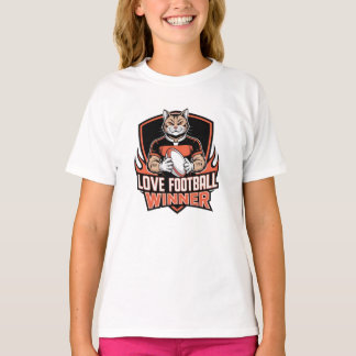I love football  t shirt