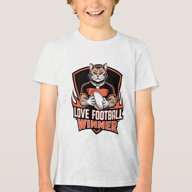 I love football  t shirt (Framsida)