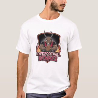 I love football  t shirt