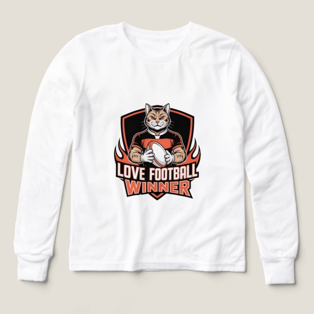 I love football  t shirt (Design framsida)