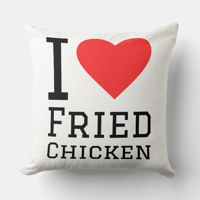 I love fried chicken kudde (Framsida)