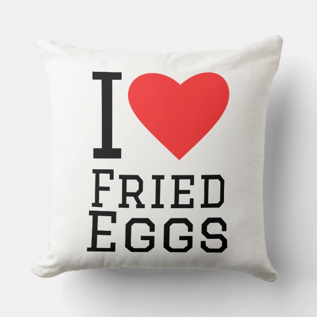 I love fried eggs kudde (Framsida)