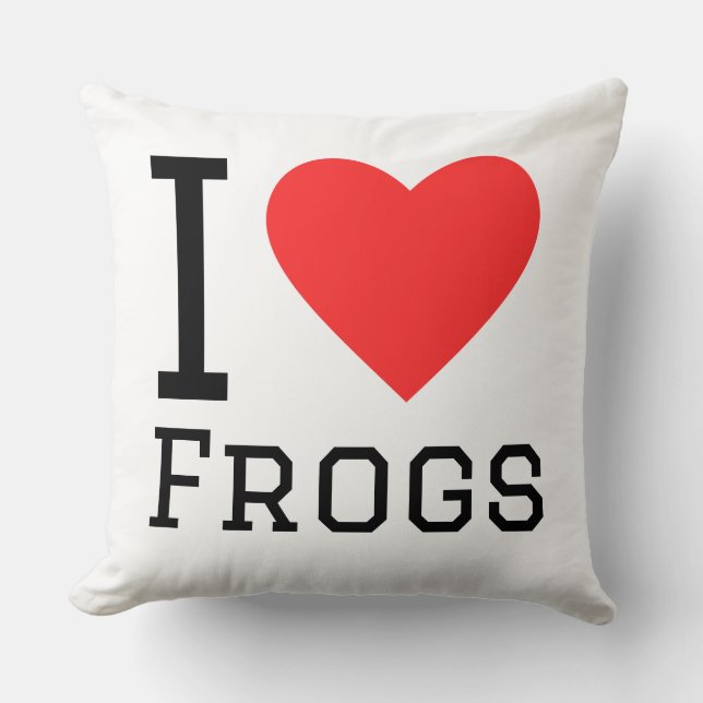 I love frogs kudde (Framsida)
