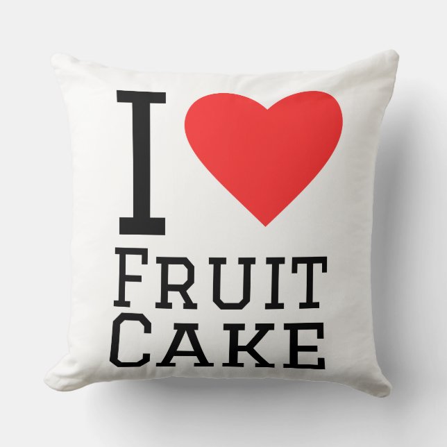 I love fruit cake  kudde (Framsida)