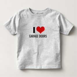I Love Garage Doors Funny Christmas Red Heart Gift T Shirt