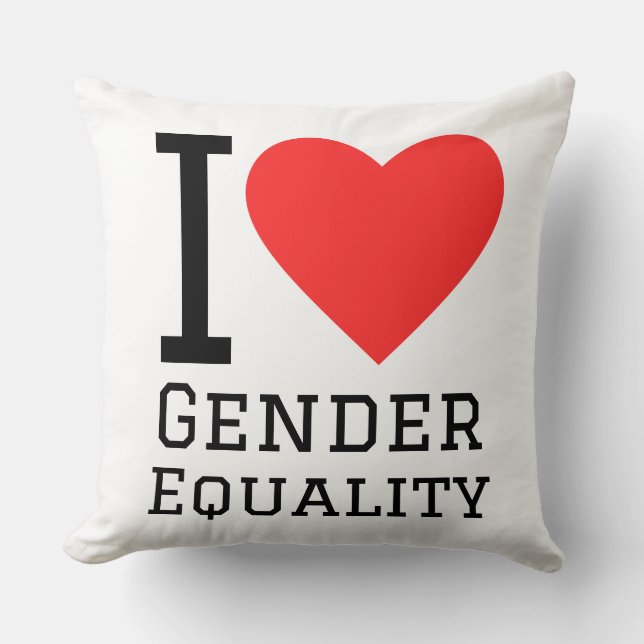 I love gender equality kudde (Framsida)