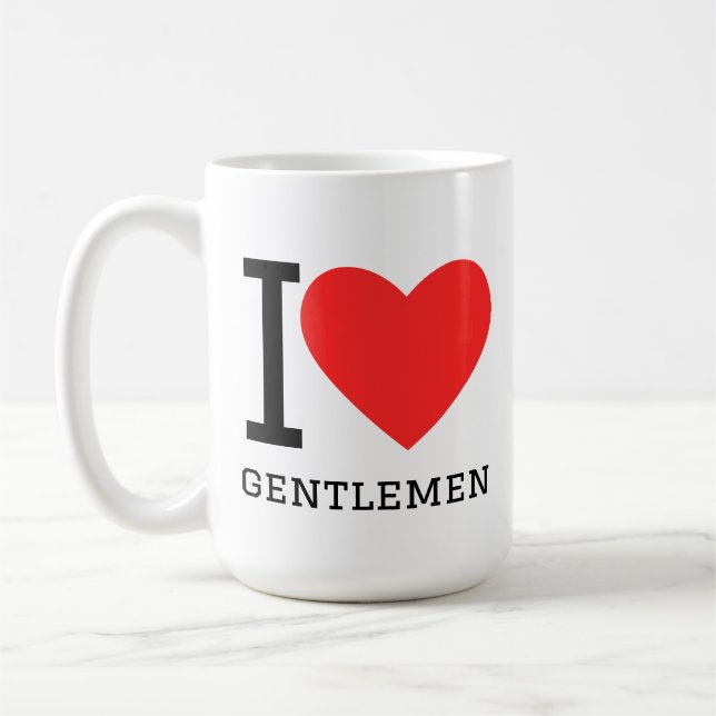 I love gentlemen kaffemugg (Vänster)