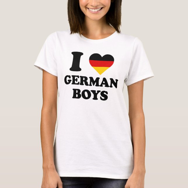 I love German Boys T-shirt (Framsida)