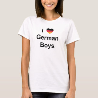 I Love German Boys Tee Shirt