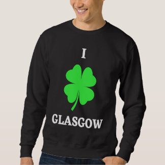 I LOVE GLASGOW LÅNG ÄRMAD TRÖJA