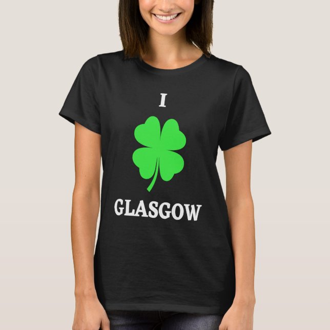 I LOVE GLASGOW T SHIRT (Framsida)
