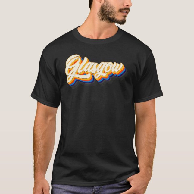 I love Glasgow United Kingdom keepsake T Shirt (Framsida)