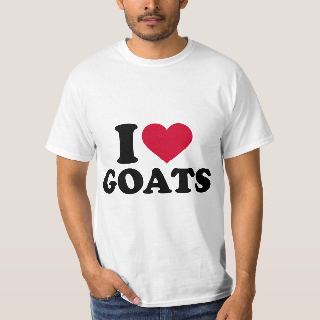I love goats  t shirt (Framsida)