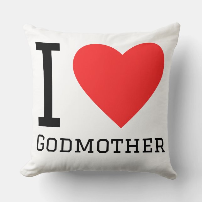 I love godmother kudde (Framsida)
