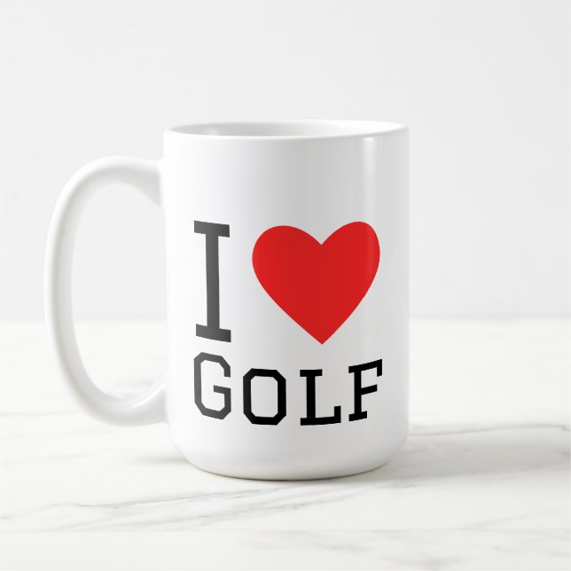 I love golf kaffemugg (Vänster)