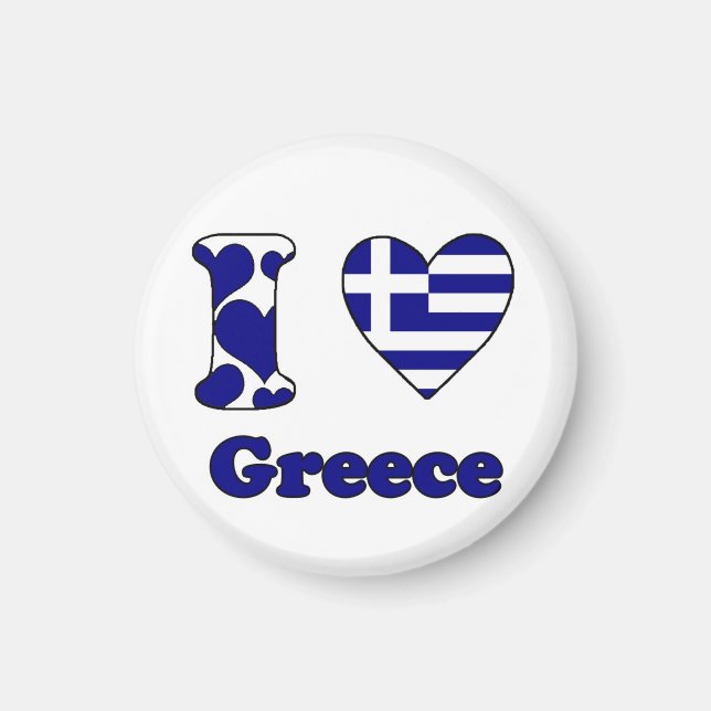 I love Greece magnet (Framsidan)