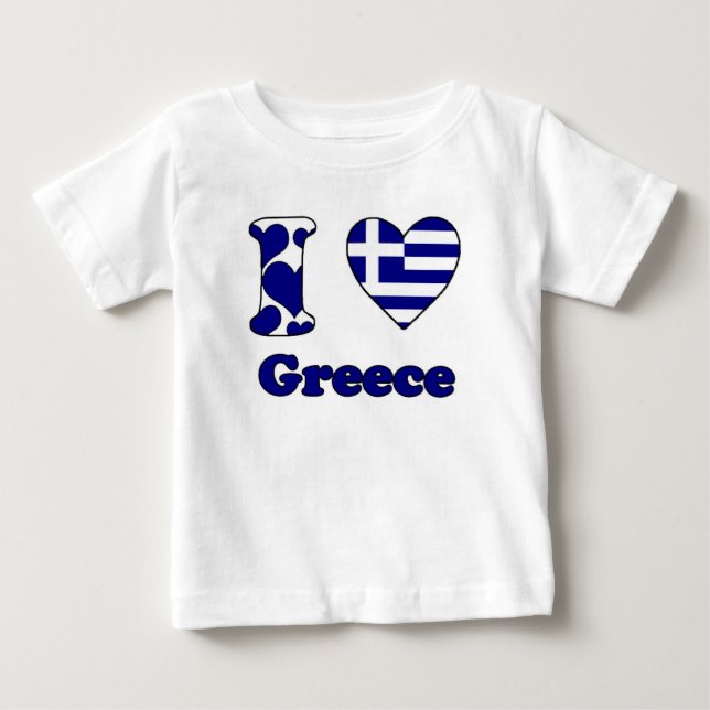 I love Greece T Shirt (Framsida)