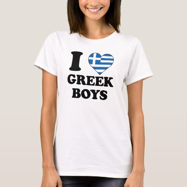I love Greek Boys Tröja (Framsida)