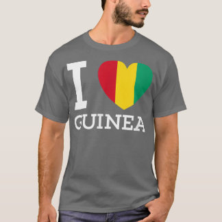 I Love GUINEA Flag Heart special T  for Guinea Lov Shirt