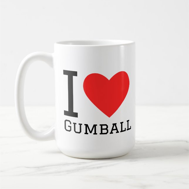 I love gumball kaffemugg (Vänster)